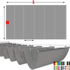 Уличная беседка, волнистый тент, водонепроницаемый Ручной Телескопический тент, тканевая УФ-ткань, чехол для двора, солнечной комнаты