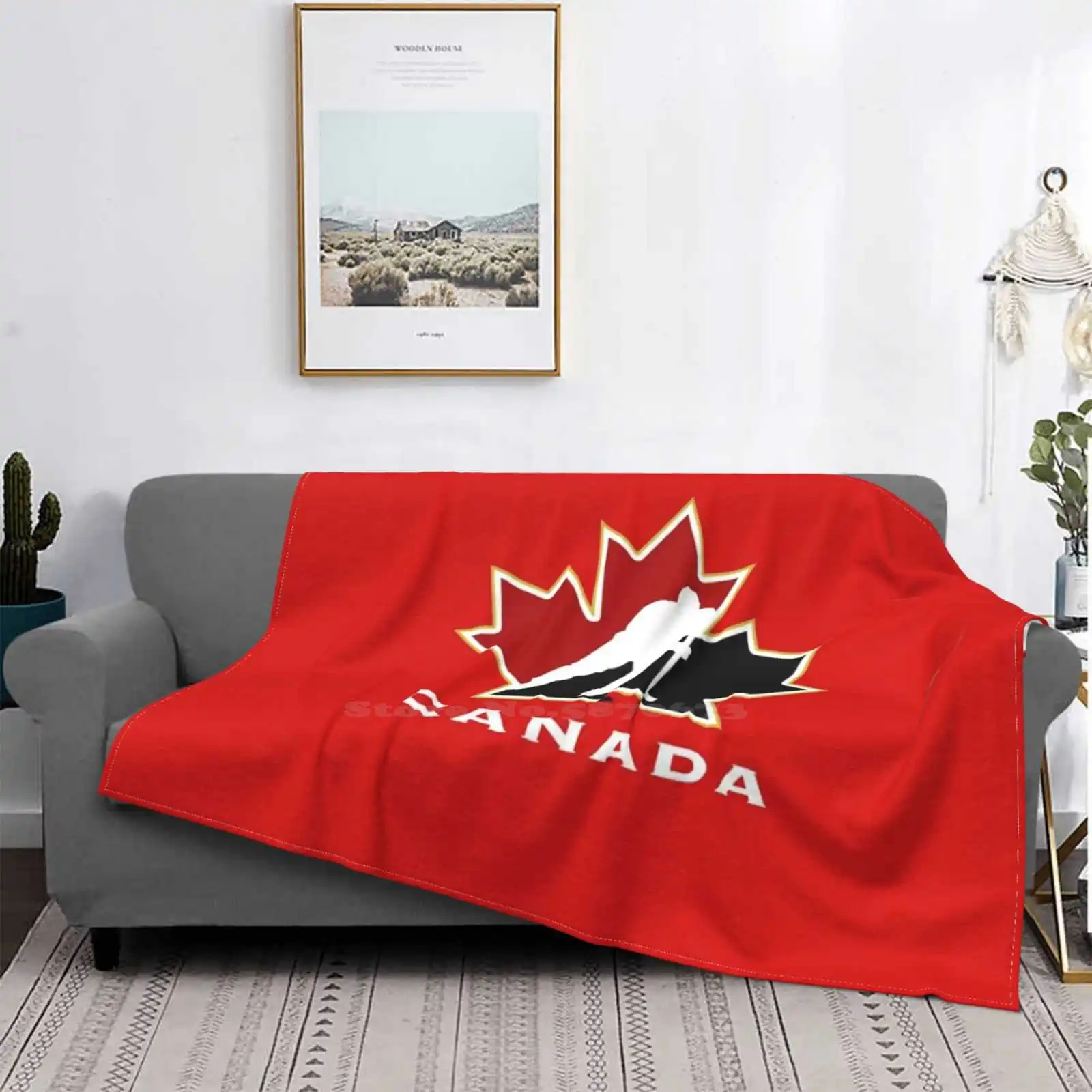 

Canada - Hockey Air Conditioning Blanket Fashion Soft Blanket Ice Hockey Hockey Hockey Hockey Sports Canada