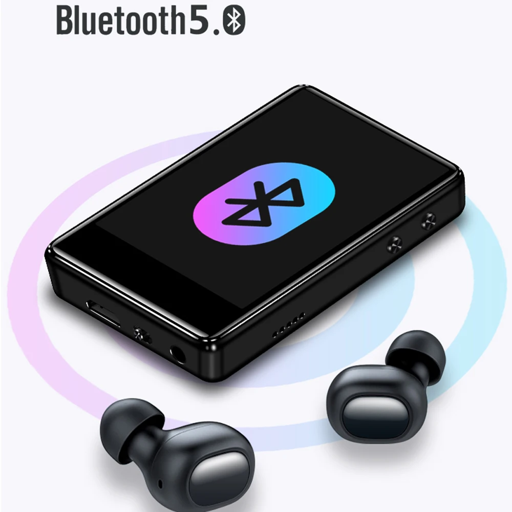 IQQ X62 Новые Bluetooth 5 0 MP3 плеер 2 4 дюймов Экран Hi-Fi музыкальный Встроенный динамик с