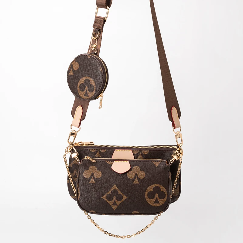 

Large Pattern New Pattern Multi-Color Fashion Brand Designer 3-IN-1 Messenger Handbag Crossbody Handbag Shoulder Bag Women's Bag