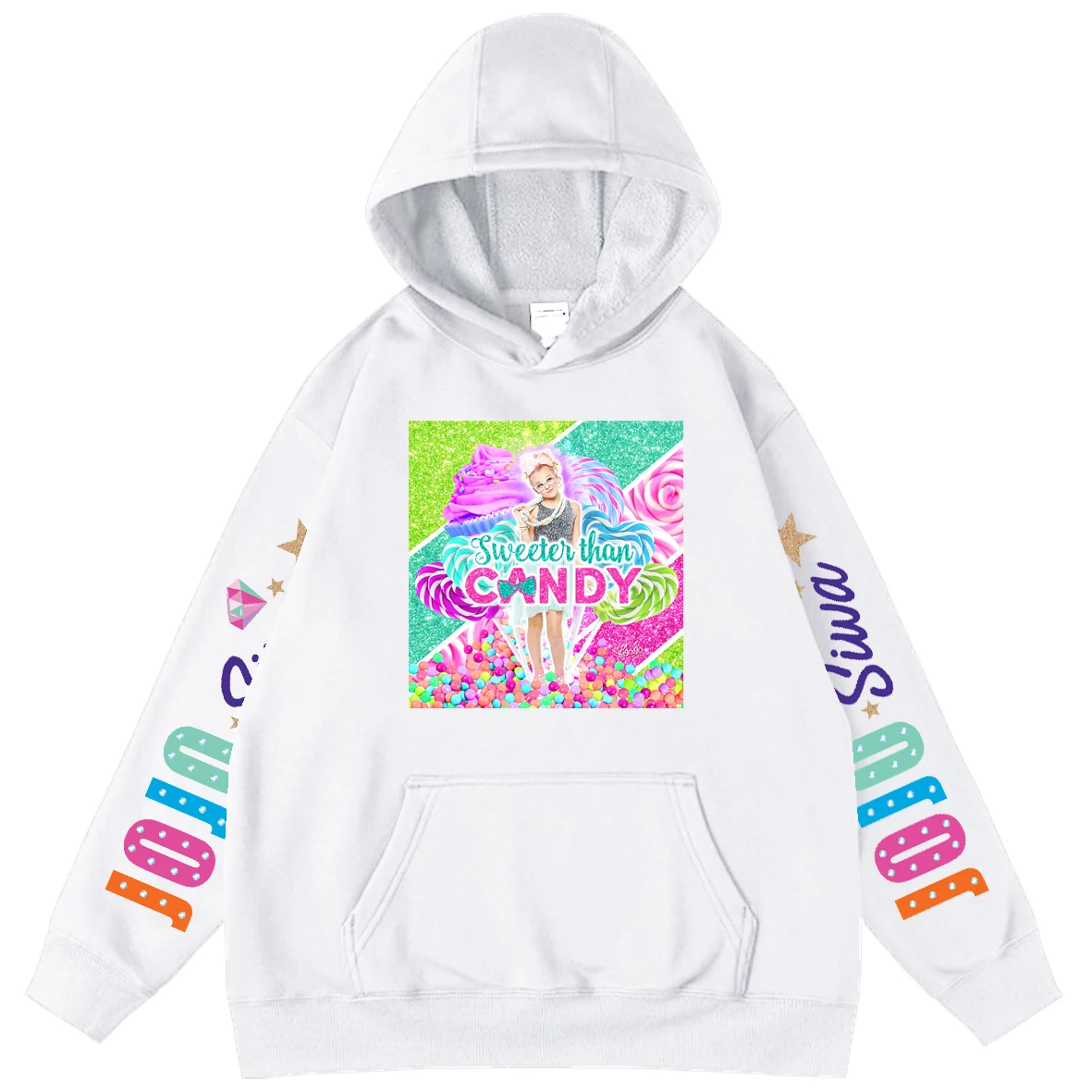 

JoJo Siwa Cartoon Pattern Popular Style Men Harajuku Tops Boy Oversized Sweatshirts Men's Hoodies Male Long Sleeve Hooded
