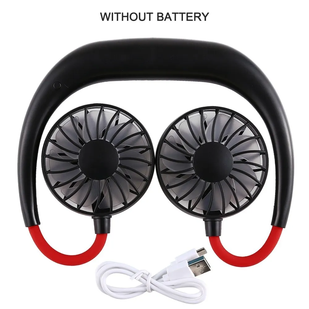 Новый шейный вентилятор Ручной спортивный 3 скорости регулируемый переносной