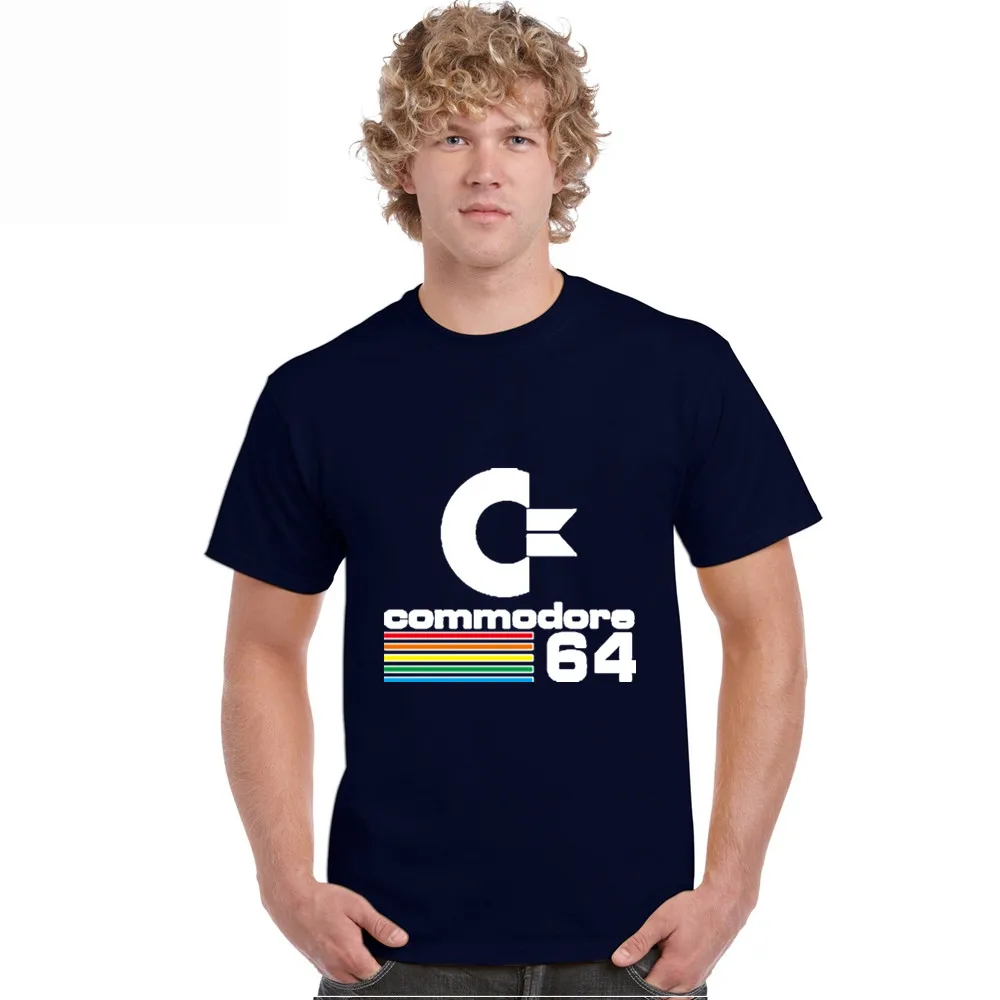 Мужские футболки 2021 летняя футболка с принтом 64-го мода C64 СИД подруга ретро
