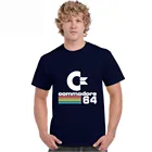 Мужские футболки, лето 2021, футболка с принтом коммодора 64, C64, Сида, амики, крутой дизайн в стиле ретро, топ с коротким рукавом, футболка, мужская одежда