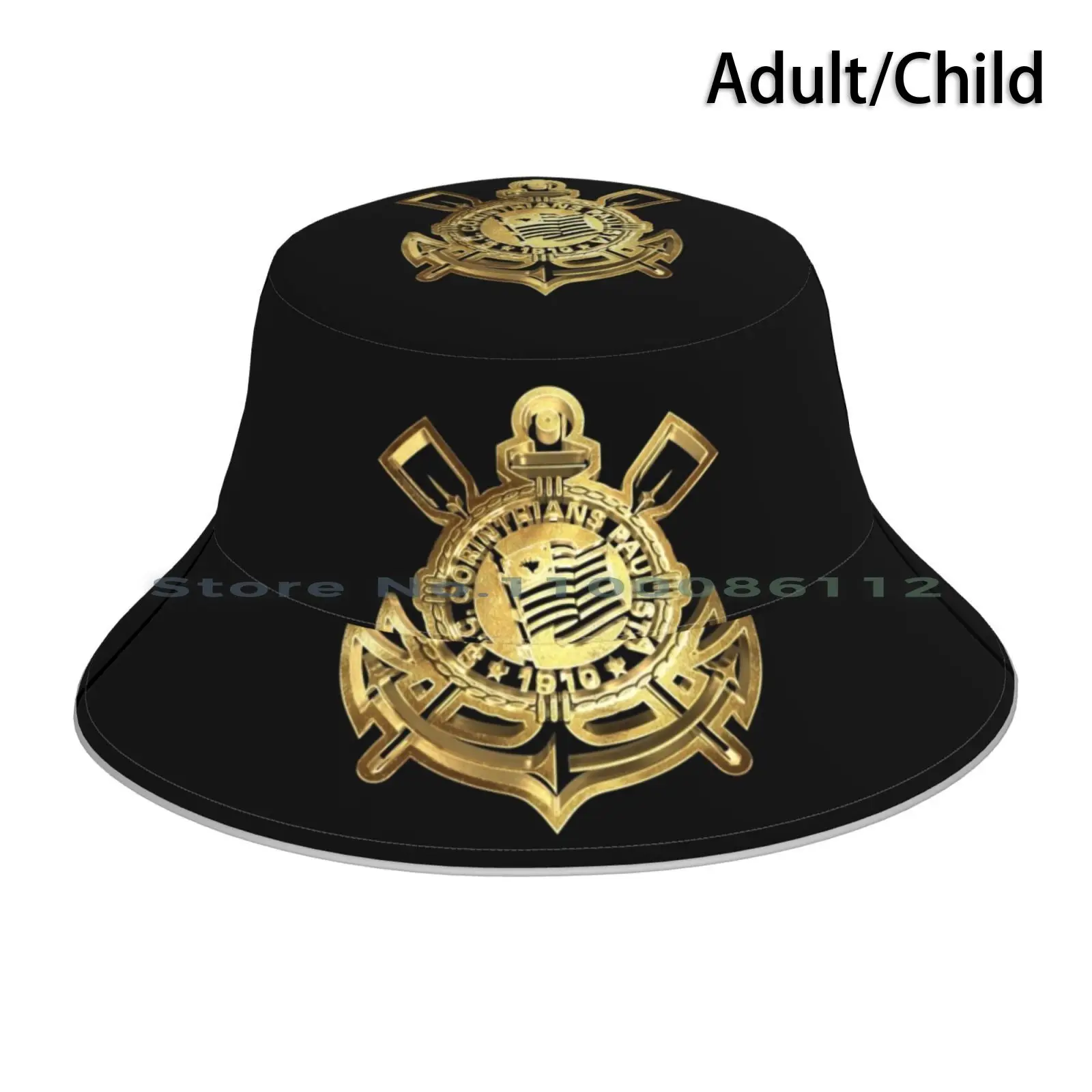 

My Golden Football Corinthians Torcida Hooligans Brasil Bucket Hat Sun Cap 1312 Hooligans Corinthians Torcida Casuals