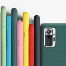 For Xiaomi Redmi Note 10 Pro Max 10S Case Cover Shockproof Bumper Soft TPU Color Slim Matte Phone Back Case Redmi Note 10 Pro 5G