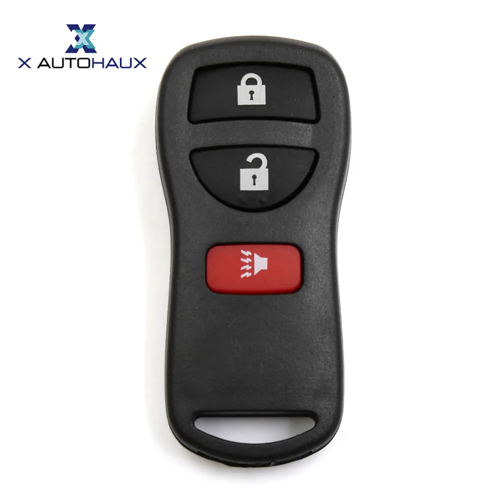 X AUTOHAUX 3 кнопки брелок удаленный чехол Замена CWTWB1U415 CWTWB1U733 CWTWB1U821 для Nissan Xterra 2002