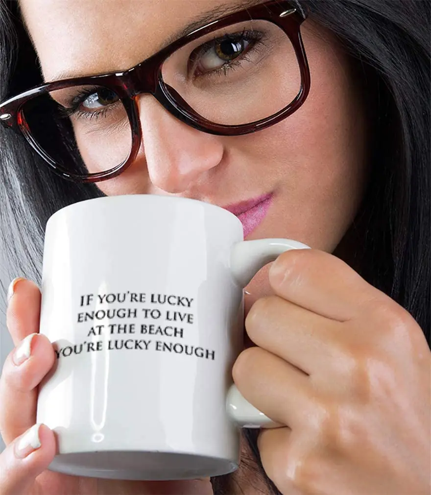 Керамическая кофейная кружка 11 унций если вам достаточно повезло чтобы жить на