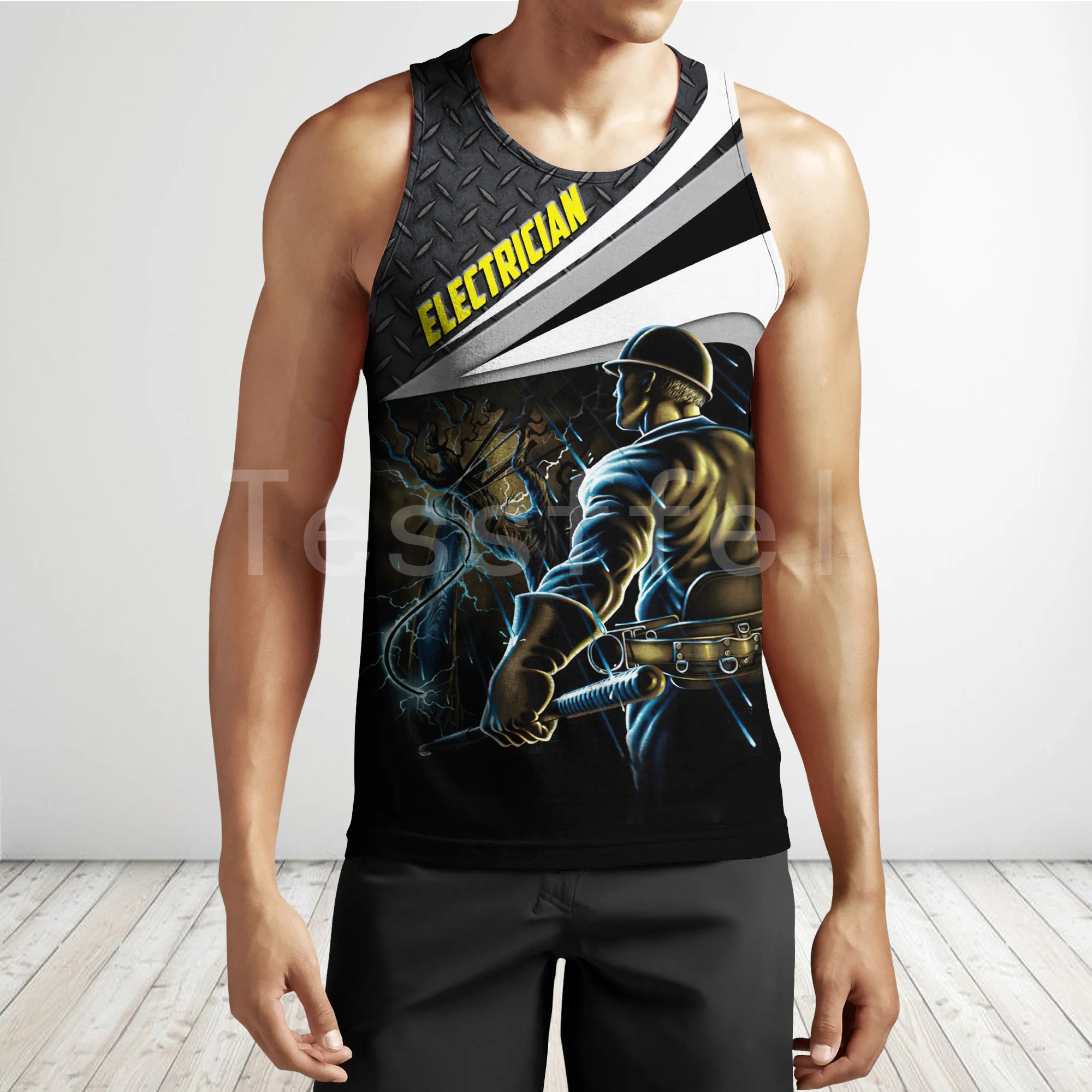 Новинка 2021 модный летний мужской жилет tessвам от электрика с 3D принтом