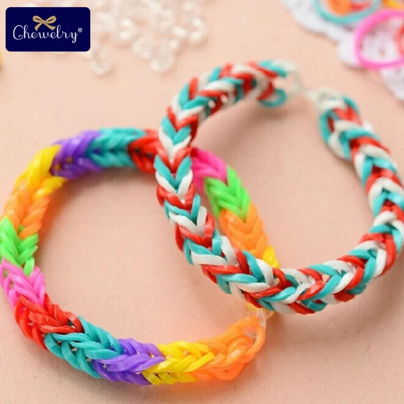5400 шт DIY игрушки резиновый ткацкий станок набор для детей DIY браслет силиконовые резинки Браслеты подвеска коробка плетение талисманы браслет игрушки