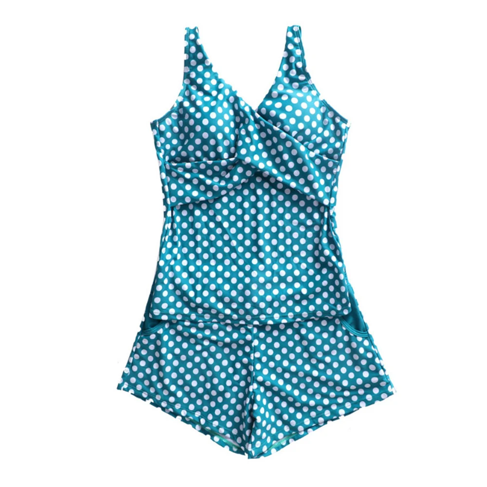 green white dot Сексуальный раздельный тонкий бикини в горошек, закрытый купальник с пуш-ап размера плюс, женский купальник, купальный костюм для пляжа, купальный костюм для бассейна - Цвет: green white dot