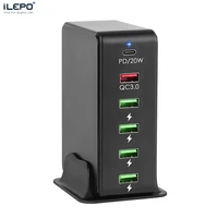 ilepo 65w pd phone charger usb c 20w for iphone12 11 maxpro samsung vivo xiaomi qc3 0 pd3 0 mobile phone fast charger type c