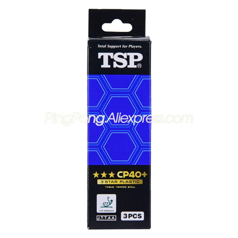 Мяч для настольного тенниса TSP 3 звезды (TSP CP40 + со швами) новый материал