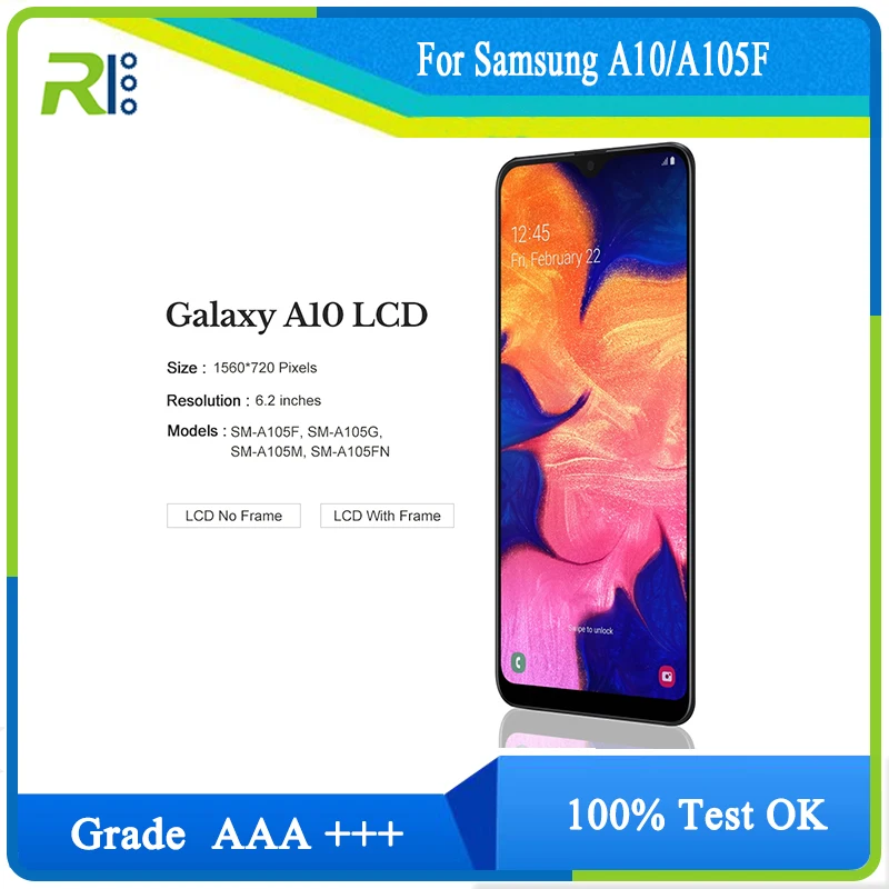 

Для Samsung Galaxy A10 A105 A105F SM-A105F / A10S 2019 A107 A107FD ЖК-дисплей + сенсорный экран сенсорный дигитайзер с бесплатными комплектами