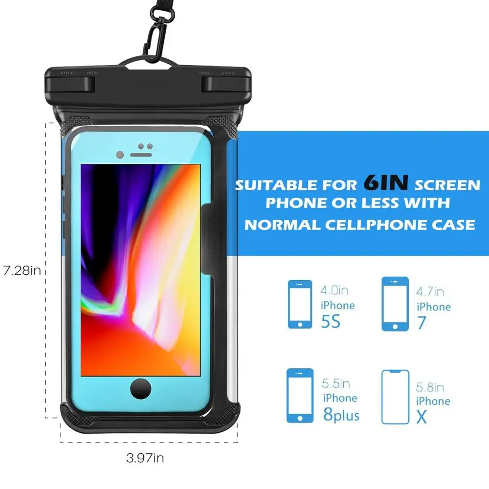 Сухая сумка водонепроницаемые сумки светящийся подводный чехол для телефона