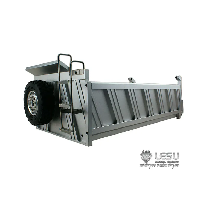 LESU 400 мм полностью металлический грузовой контейнер B 6*6 RC самосвал 1/14 грузовик