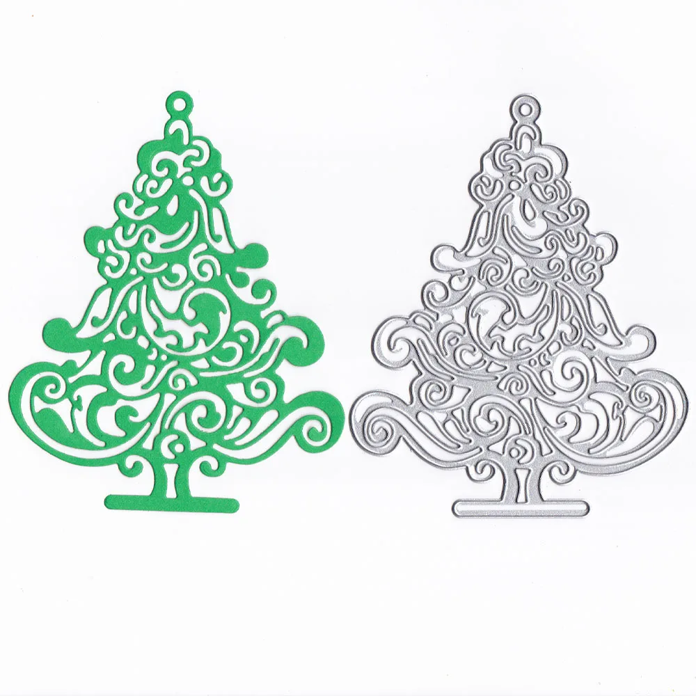 Рождественская елка Декор металлические Вырубные штампы Трафаретный