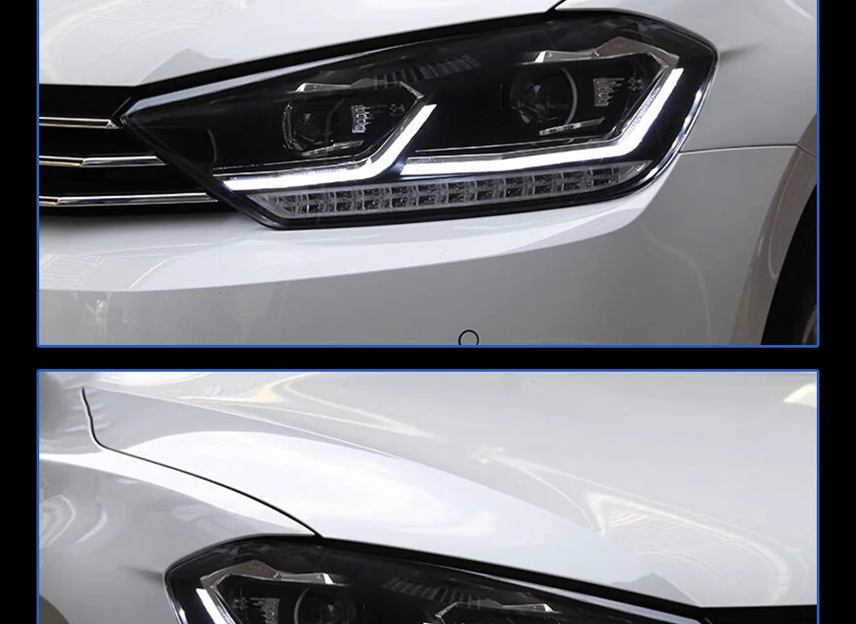 Головной фонарь для VW спортивный фургон Golf- фары Противотуманные фары Дневные ходовые огни DRL H7 светодиодный Биксеноновая лампа автомобильные аксессуары