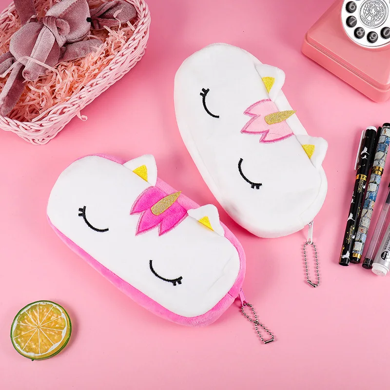 Kawaii 20 см прибл. Плюшевый единорог плюшевая кукла игрушка для монет карандашей
