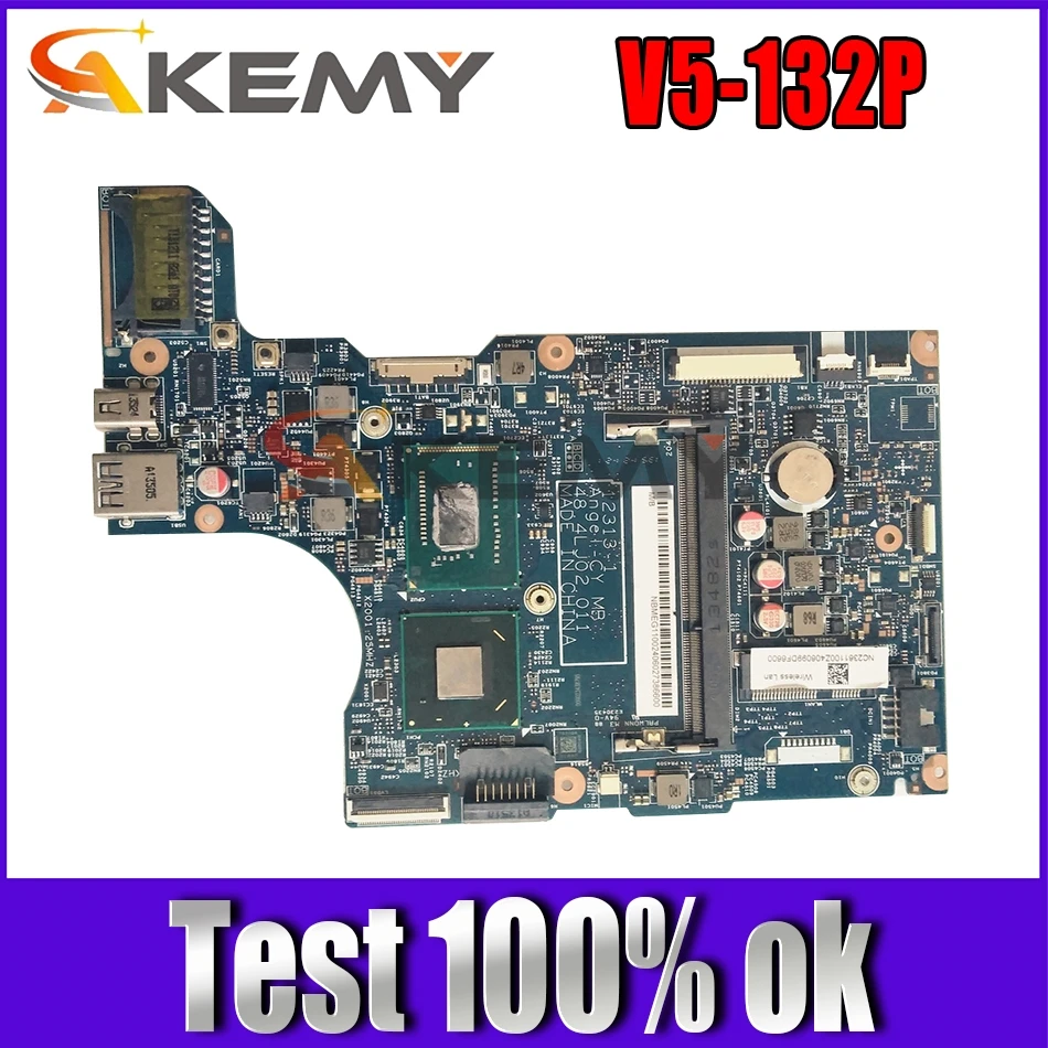 AKEMY для Acer Aspire V5 132P 11 6 &quotМатеринская плата ноутбука 2 Гб Celeron 1019Y NBMEG1102 48.4LJ02.011