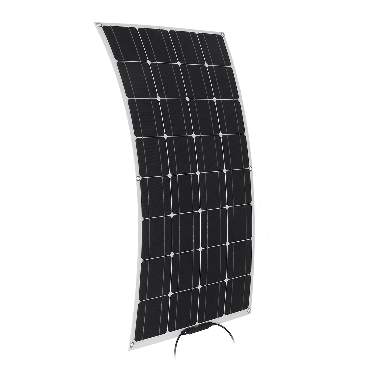 Online 100W Panel Surya Fleksibel Sel Surya Monocrystalline Mobil Yacht RV Kapal Uap Rumah 20V Pengisi Daya Baterai Surya Dengan Pengendali