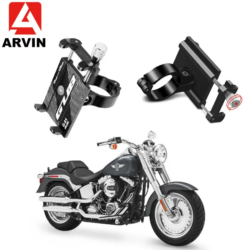 

ARVIN Motorcycle Bicycle Phone Holder For iPhone Samsung S8 Adjustable Mobile Phone Bike Handlebar Clip Stand GPS Mount Bracket