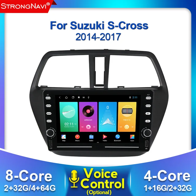 Система голосового управления Android DSP IPS 32 EQ 4 + 64G автомобильное радио для Suzuki S CROSS