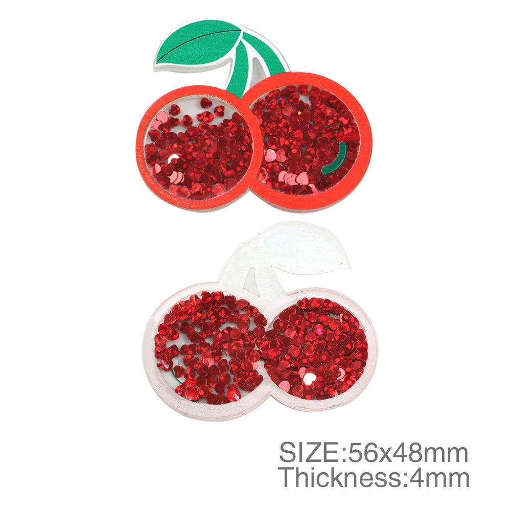 Аксессуары David фруктовые шейкеры прозрачный акрил с блестками Сделай Сам заколка