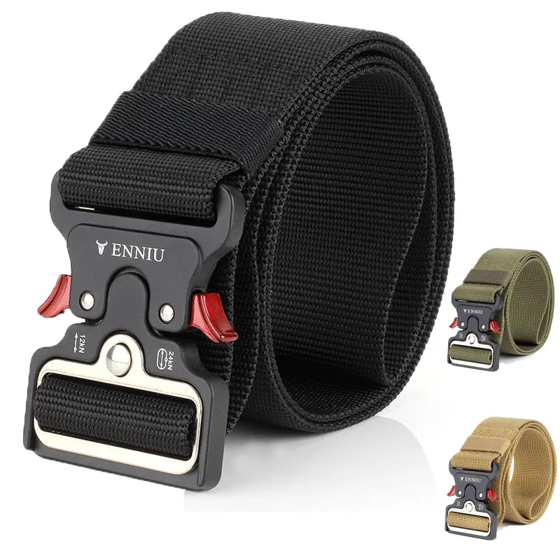 

Военный военный 2021 нейлоновый мужской и женский тактический ремень высококачественный роскошный широкий пояс для боевого выживания много...