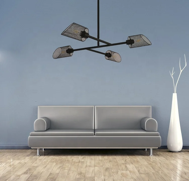 Металлическая декоративная лампа в стиле пост модерн светодиодный потолочный