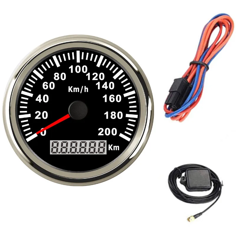 Автомобильный цифровой GPS-датчик скорости 85 мм 120kmh/200 kmh водонепроницаемый IP67