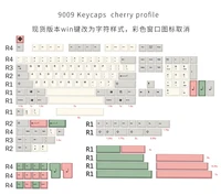 retro 9009 theme keycap cherry profile dye sub fonts 170keys pbt keycap for mechanical keyboard