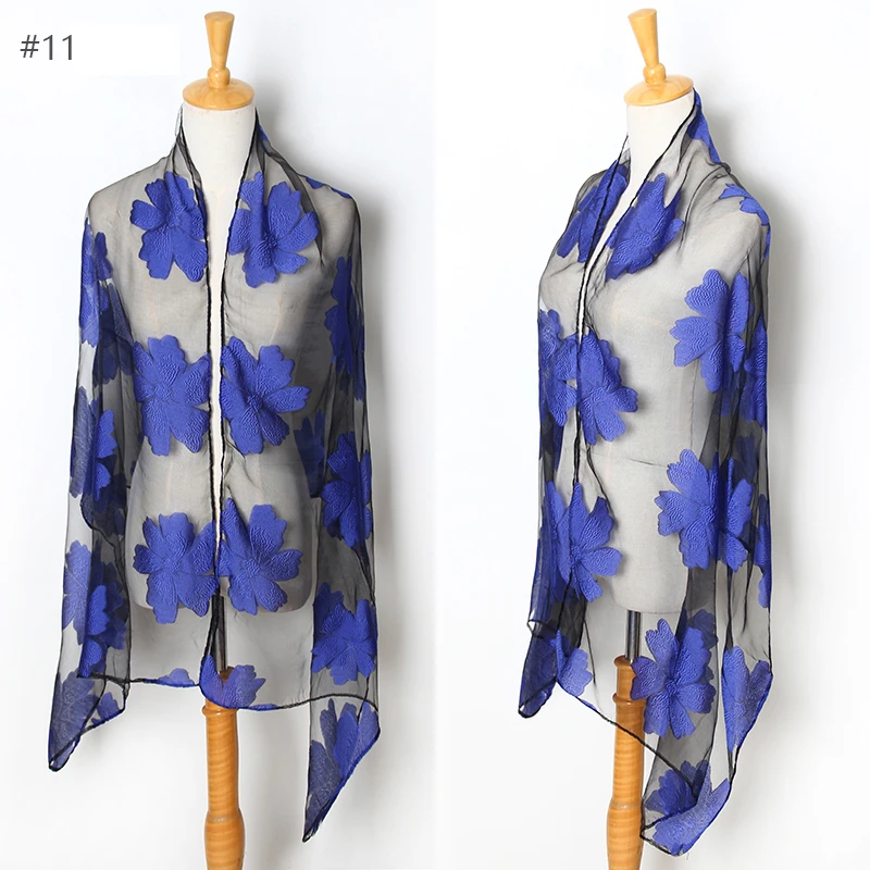 

Женский шифоновый шарф из органзы, доступен в различных цветах