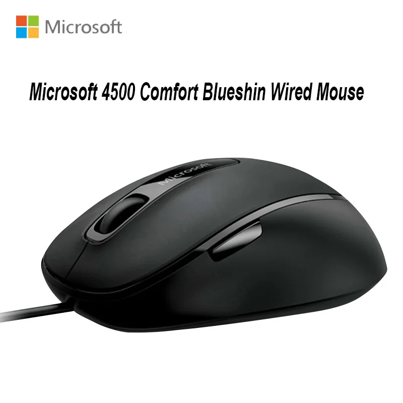 

Original Microsoft Comfort Blueshin Mouse 1000DPI USB 2.0 4500 Genuine Bluetrack Technology Office Laptop or Desktop PC Mouse