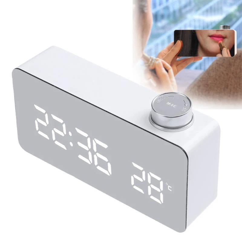 Цифровые часы-будильник USB Батарея Электрический светодиодный часы 12/24 часа в