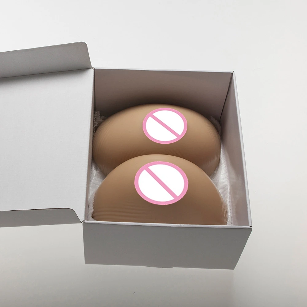 

Brown Silicone Breast 1600g/Pair Crossdresser Simulation Artificial Boobs Transgender Drag Queen Tits Breast Prosthesis