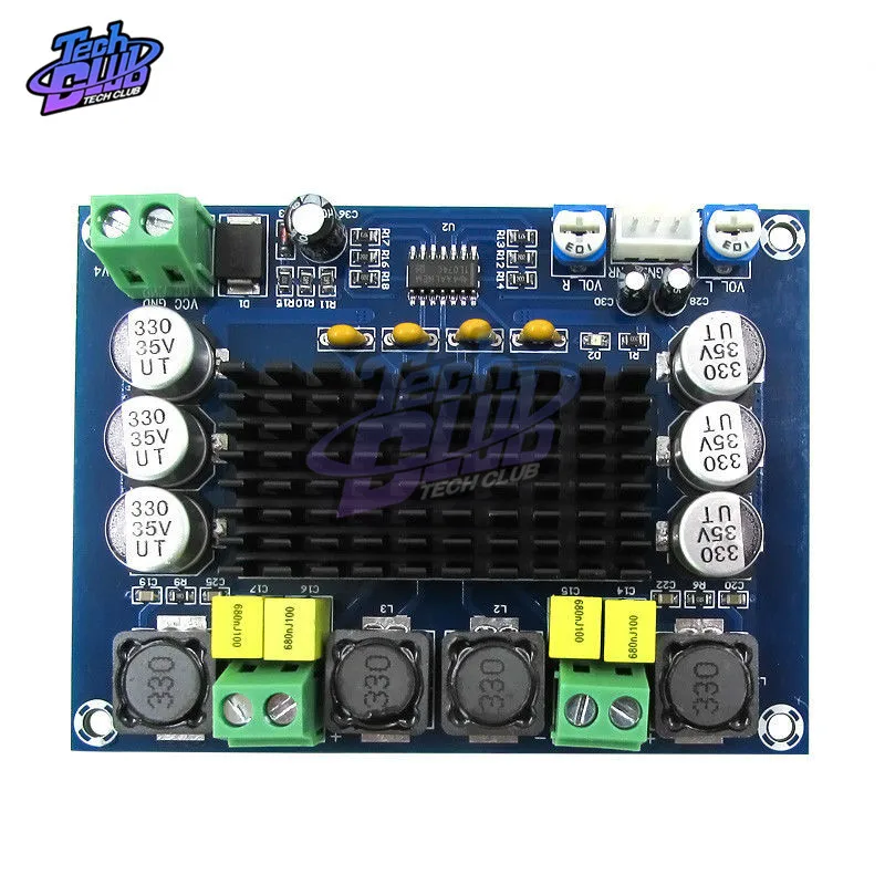 2*120 Вт TPA3116D2 двухканальный стерео высокой мощности цифровой аудио усилитель