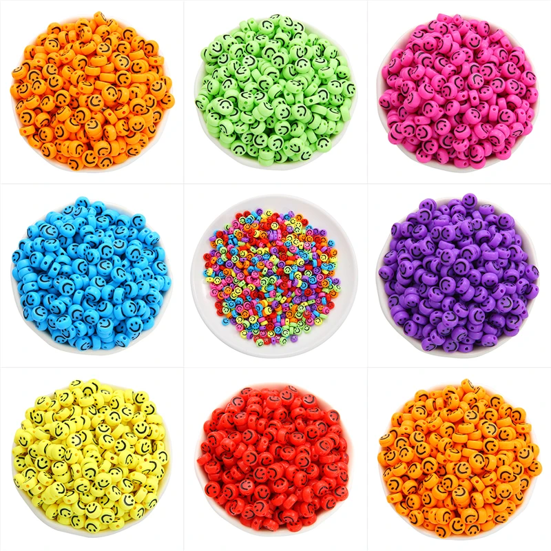 100 шт. круглые акриловые бусины 4 х7 мм | Украшения и аксессуары