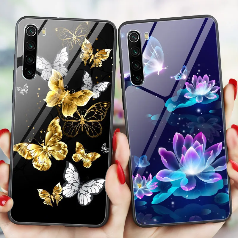 

Glossy Butterfly Cover FOR Xiaomi Redmi 9 PRO 9S 9 S 8 PRO 8T 8 T 7 5A 7A 8A 9A 9C Mi Note 10 Lite Poco X3 NFC 5 Plus Case Phone