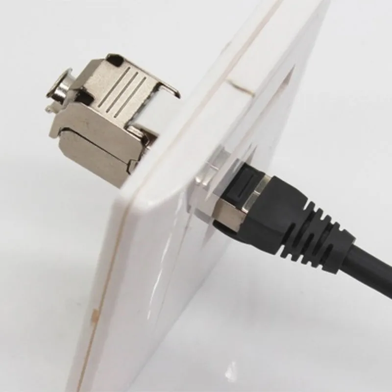 

6Pcs CAT6A Super Category 6 Zinc Alloy Shielding Module Gigabit FTP Free Printing Module