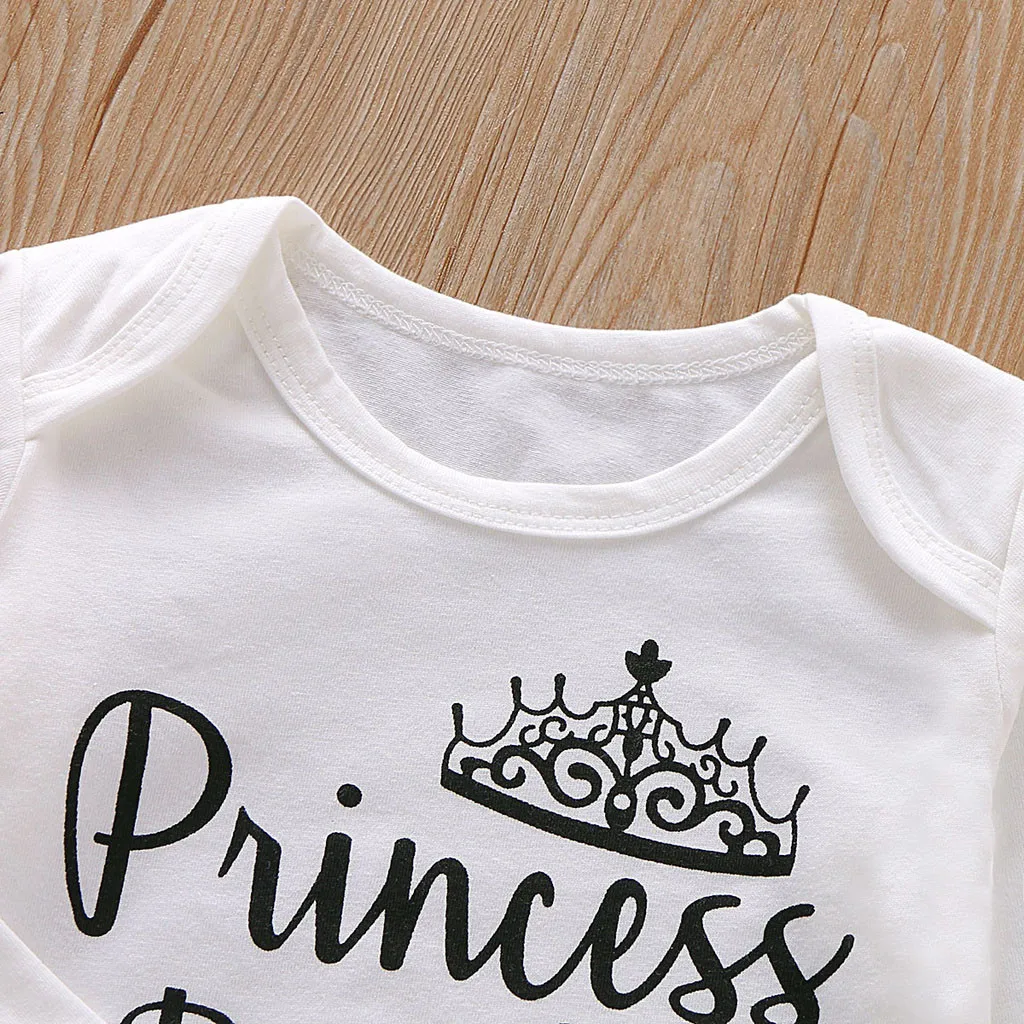 Комбинезон для новорожденных девочек боди с буквенным цветочным принтом штаны