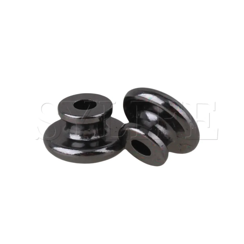 Черная хромированная пара ремешков для гитары кнопки булавки баса | Спорт и