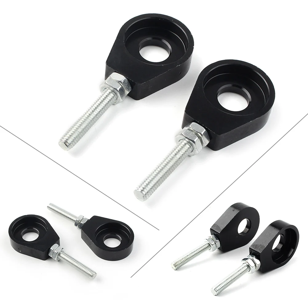 1 пара черный 12 мм цепь Настройщик блок Натяжной ролик для мини Quad Dirt Bike ATV