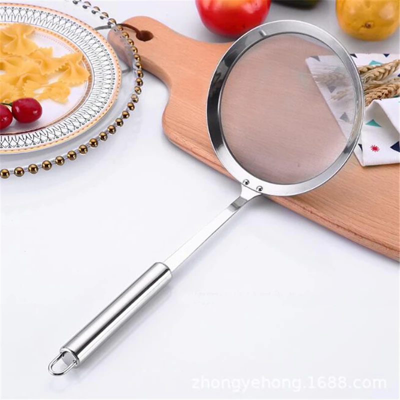 Multi-functional Filter Spoon Stainless Steel Fine Mesh Wire Oil Skimmer Strainer Fried Food Net Kitchen Gadgets Cook Tools | Дом и сад