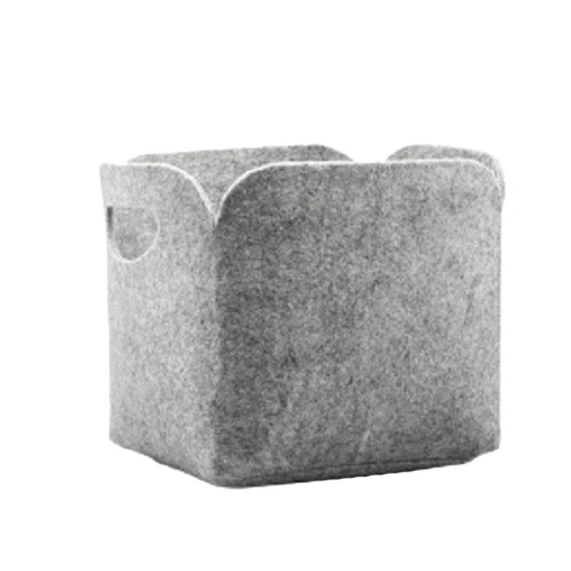 

Симпатичный удобный складной органайзер из фетра для одежды, игрушек, мусора, белья (маленький), тканевая корзина для хранения