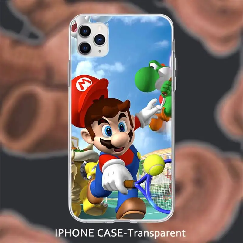 

Starry sky Super Mario Transparent soft cover case for iphone se 2020 6 6s 7 8 plus x xs max xr 11 12 pro max coque