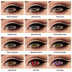 1 пара контактных линз Mill Creek для близорукости, ежегодные красные синие контактные линзы, мягкие цветные контакты для большого глаза