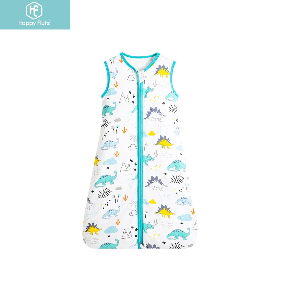 

Happy Flute Summer Single layer Vest Sleeping Bag Newborn Sleepsacks with Zipper Boys Girls Sleeveless Slaapzak Anti-kick Quilt