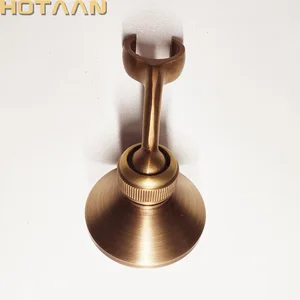 solid brass made antique brass wall mounted hand shower holder hook pedestal bracket in wall shower accessories bathroom fitting free global shipping