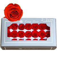 2 3cm high quality preserved flowers 21pcs per box level a eternal rose flower gift of birthday valentines day wedding party